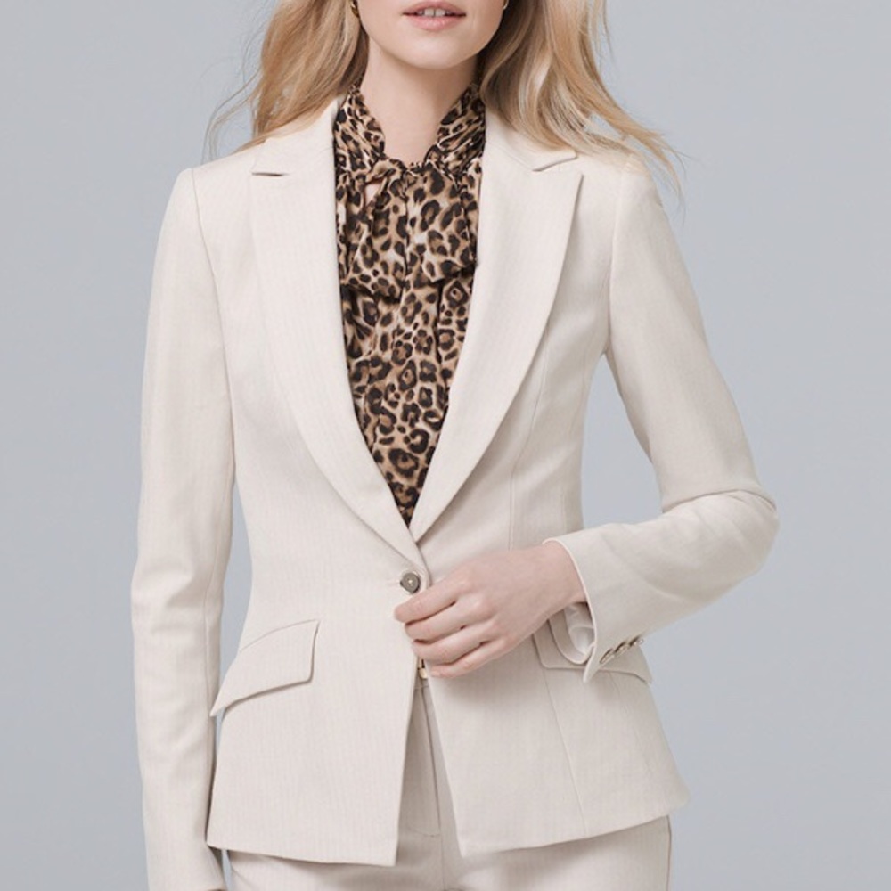 WHBM Cream Colored Blazer